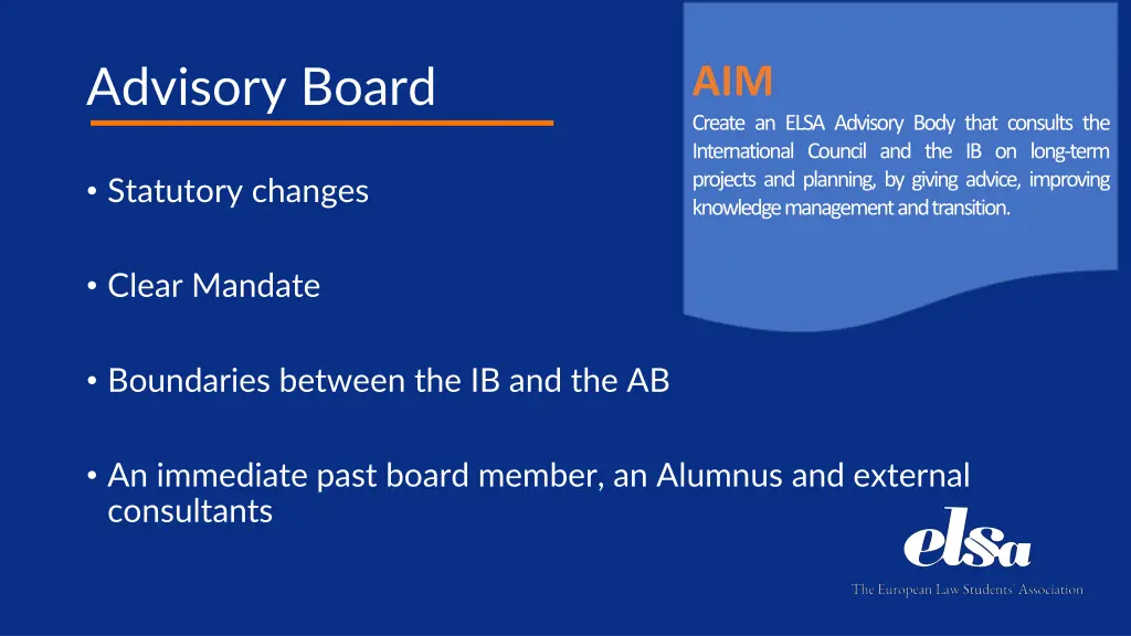 advisory board