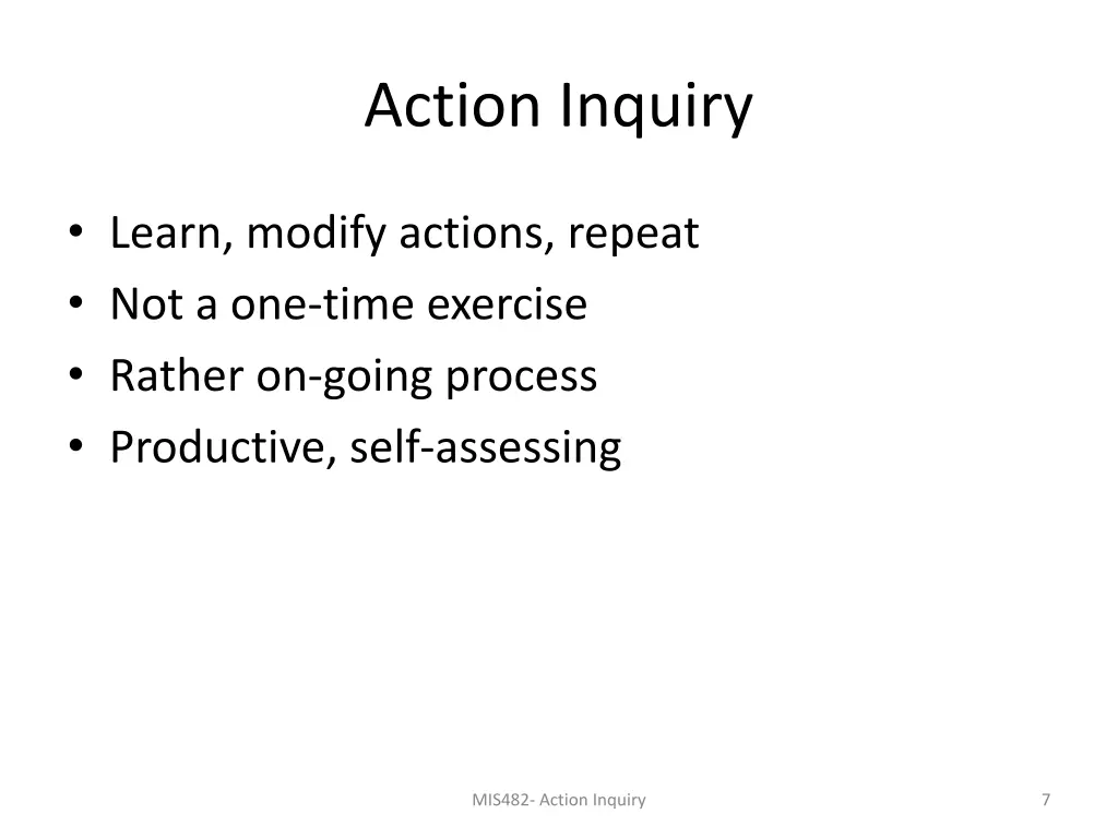 action inquiry 1