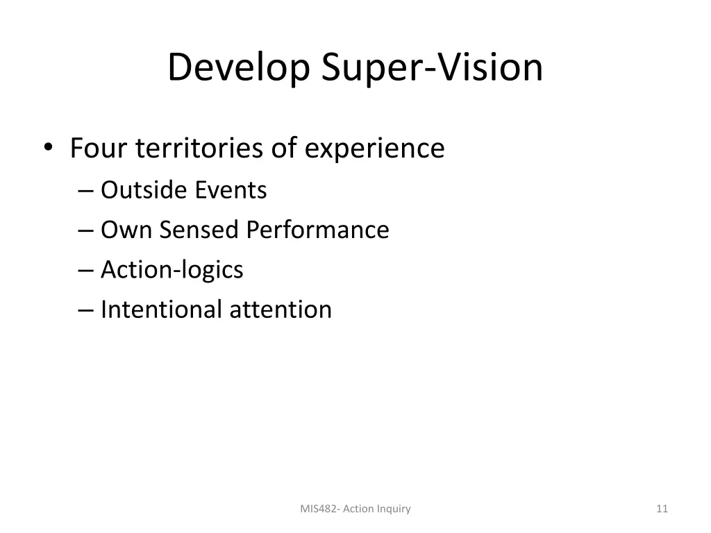 develop super vision