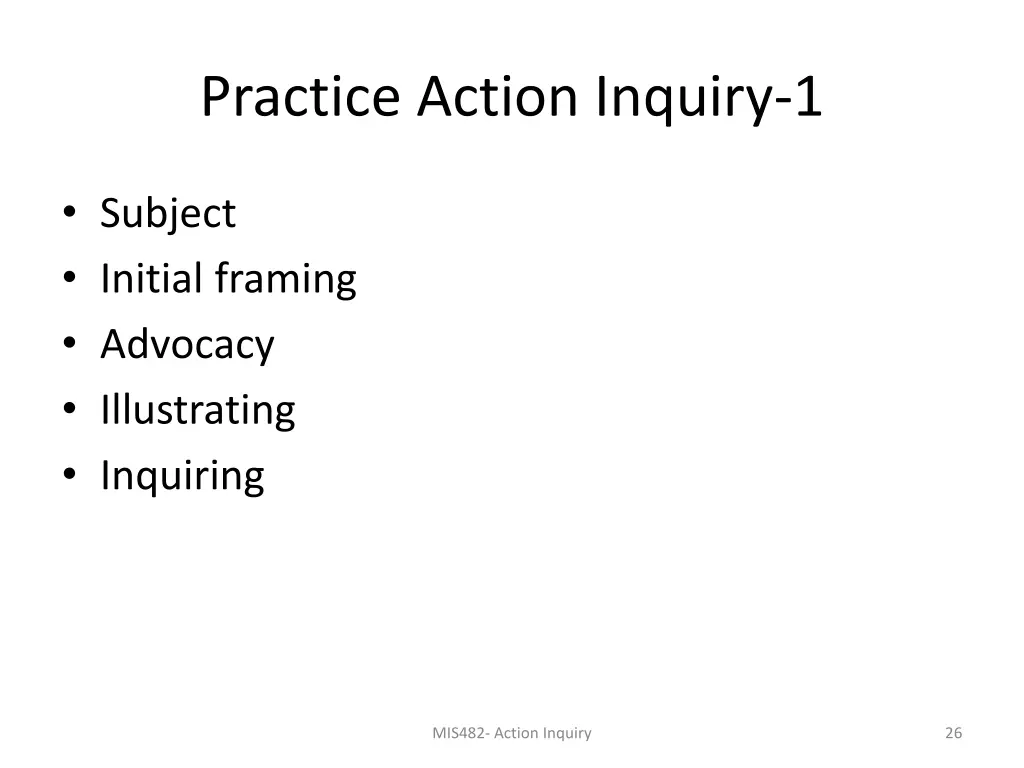 practice action inquiry 1