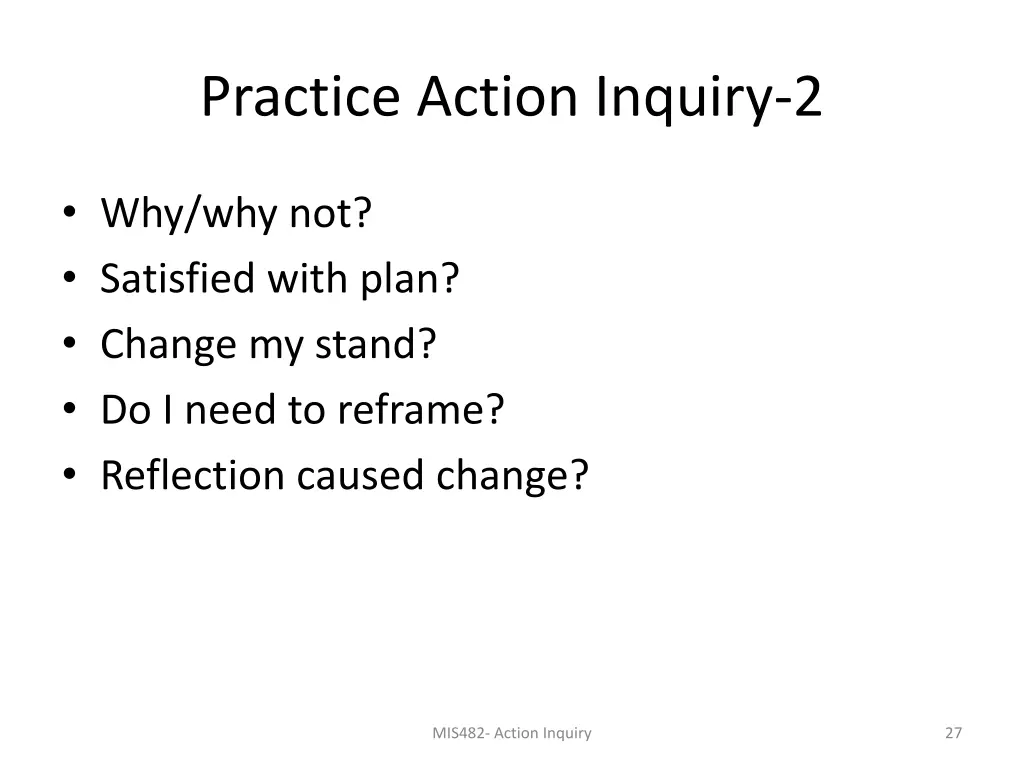 practice action inquiry 2