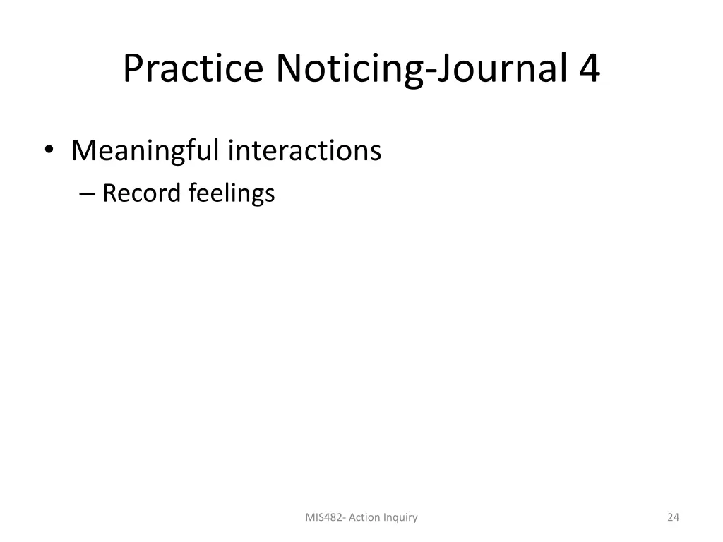 practice noticing journal 4