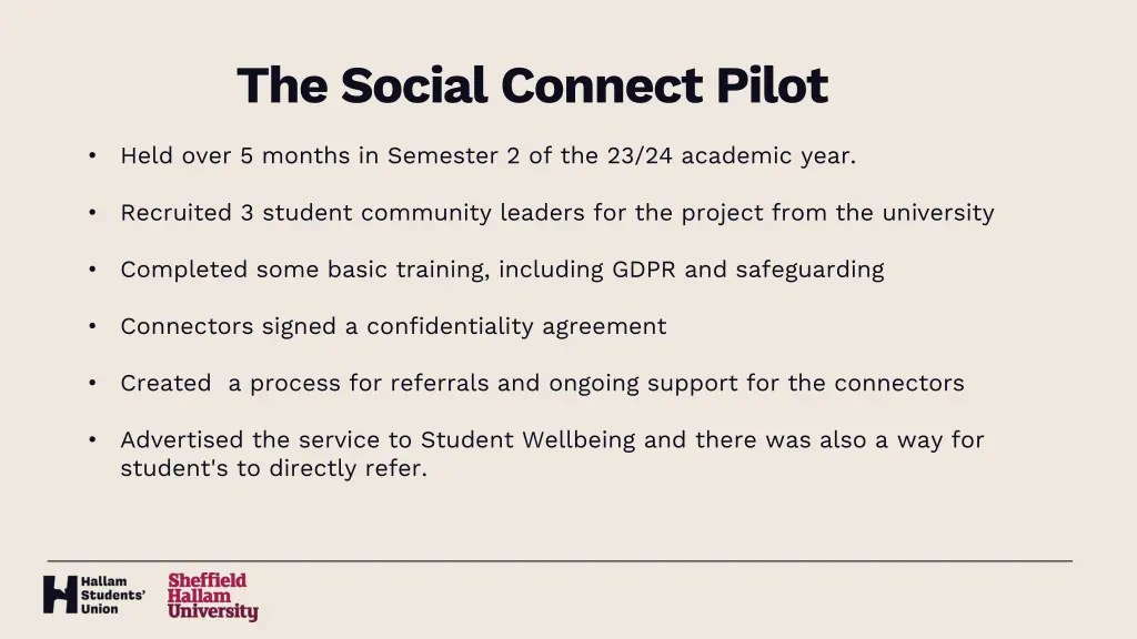 the social connect pilot