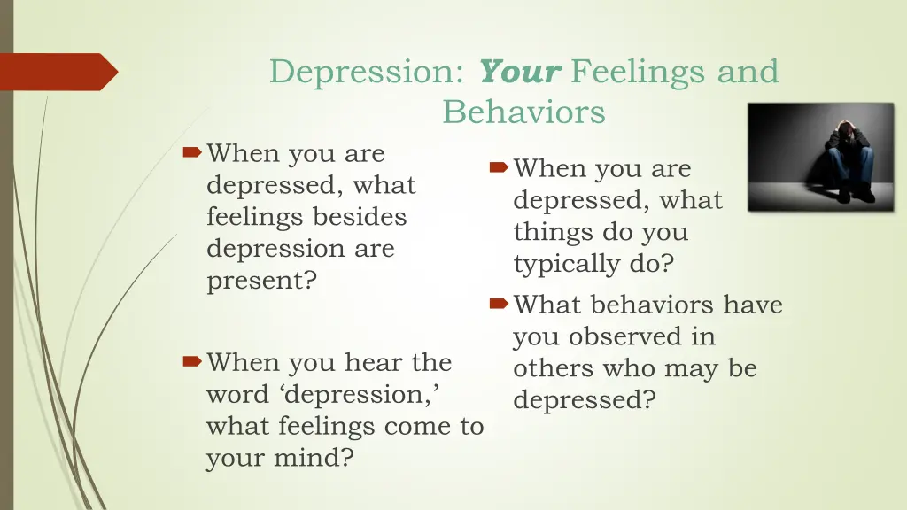 depression your feelings and behaviors when