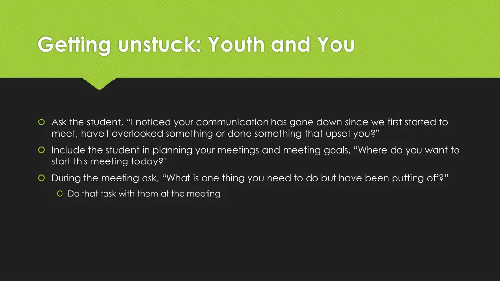 getting unstuck youth and you 1