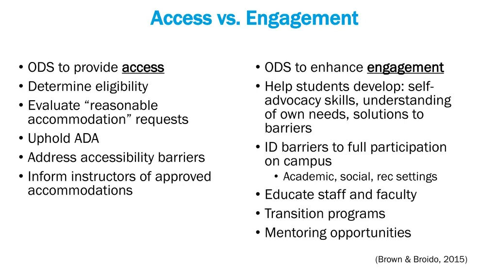 access vs engagement access vs engagement