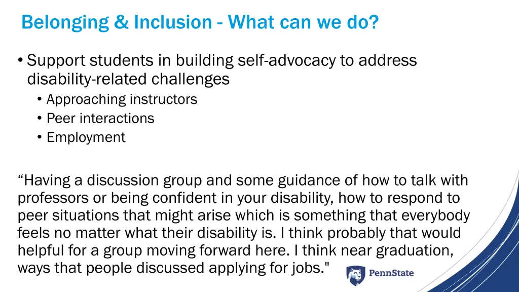 belonging inclusion what can we do