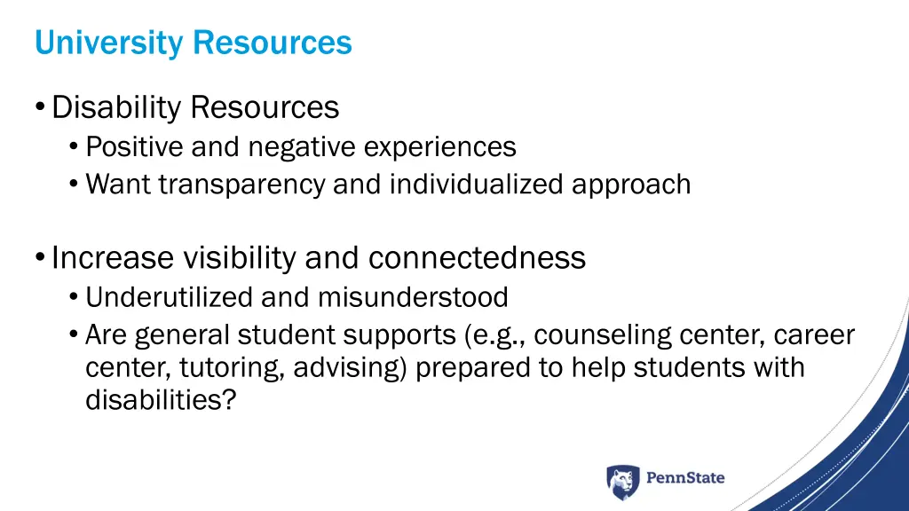 university resources