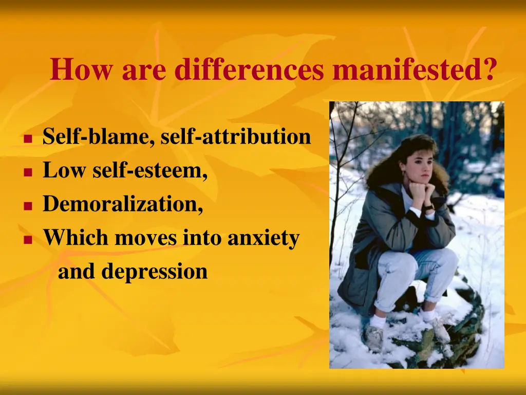 how are differences manifested