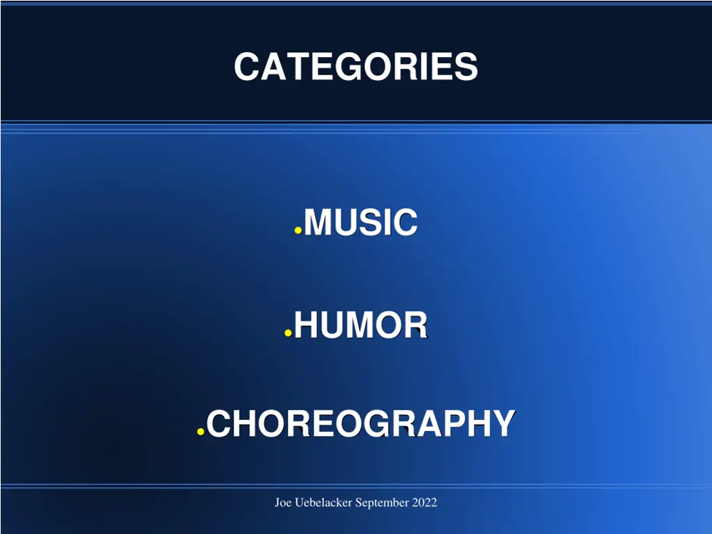 categories