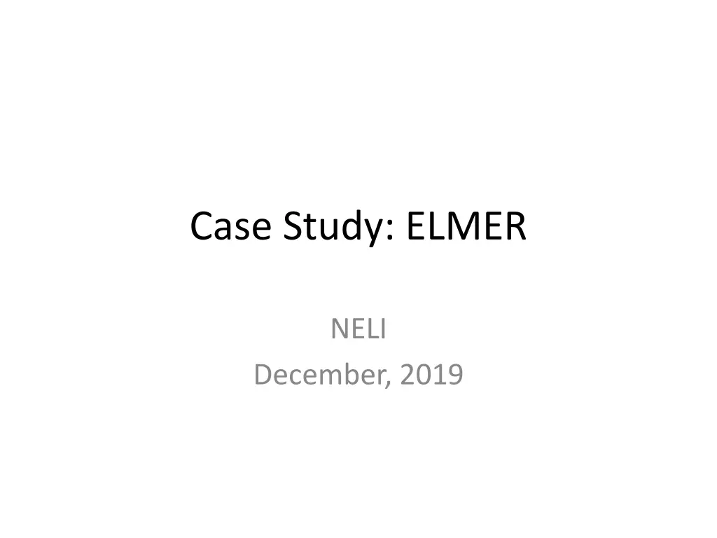 case study elmer