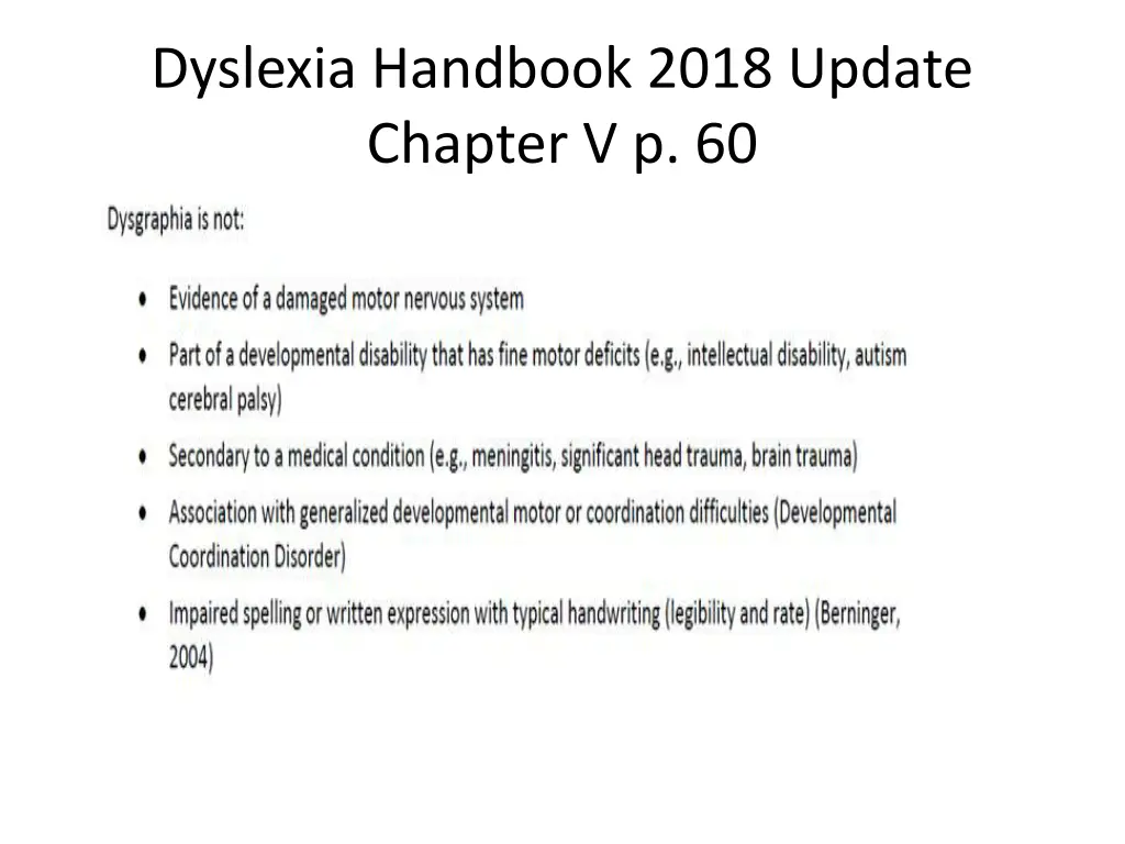 dyslexia handbook 2018 update chapter v p 60