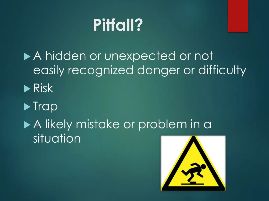 pitfall