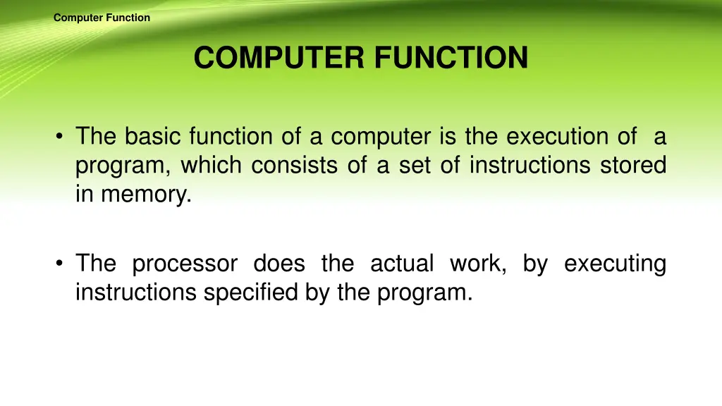 computer function