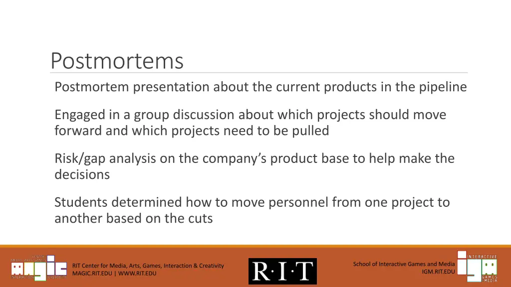 postmortems postmortem presentation about