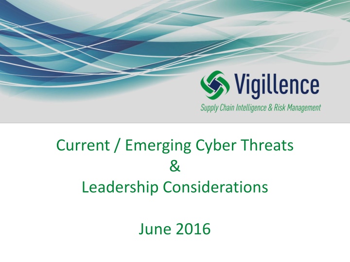 current emerging cyber threats leadership