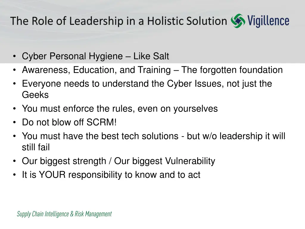 cyber personal hygiene like salt awareness