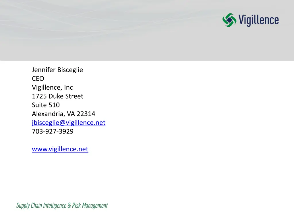 jennifer bisceglie ceo vigillence inc 1725 duke