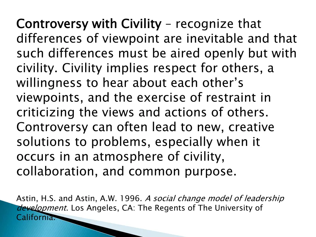 controversy with civility differences