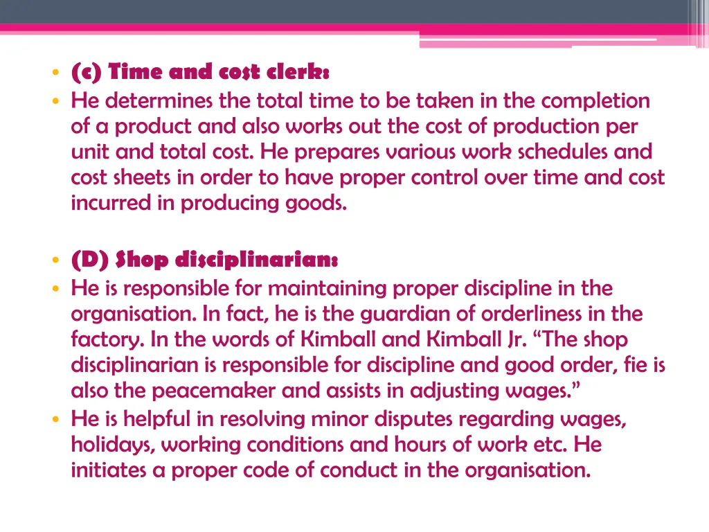 c time and cost clerk he determines the total