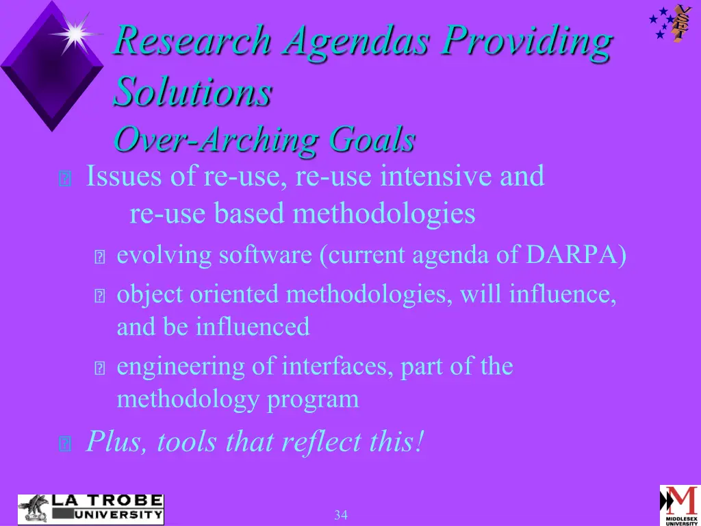 research agendas providing solutions over arching 1