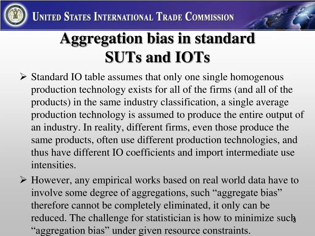 aggregation bias in standard suts and iots