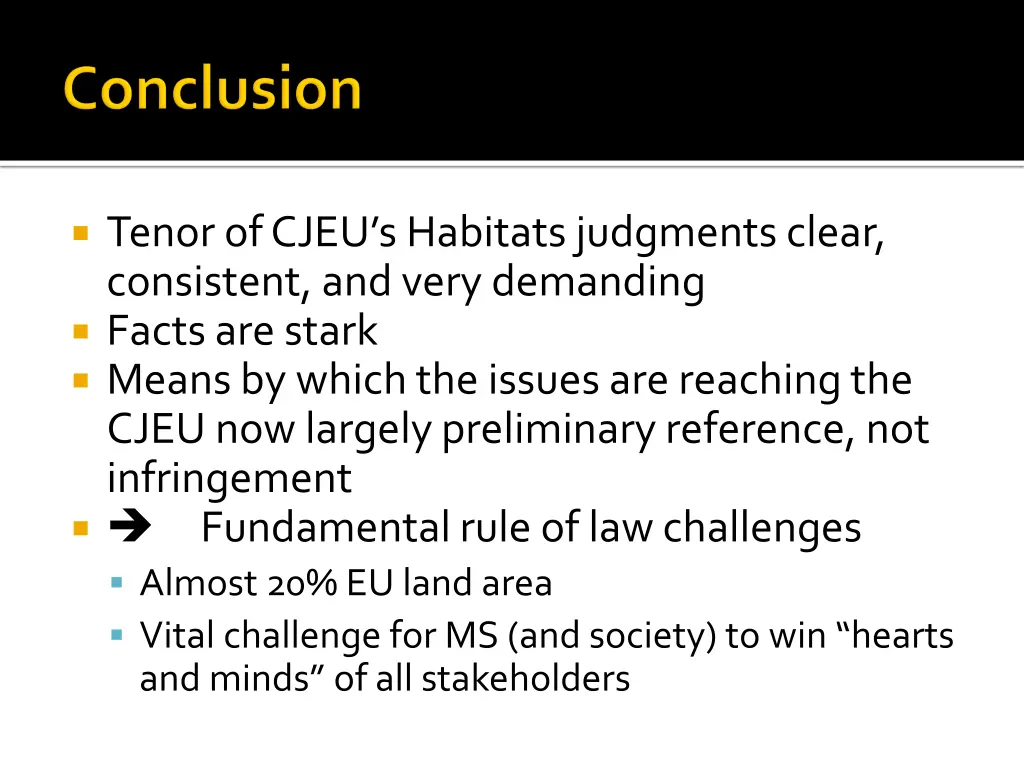 tenor of cjeu s habitats judgments clear