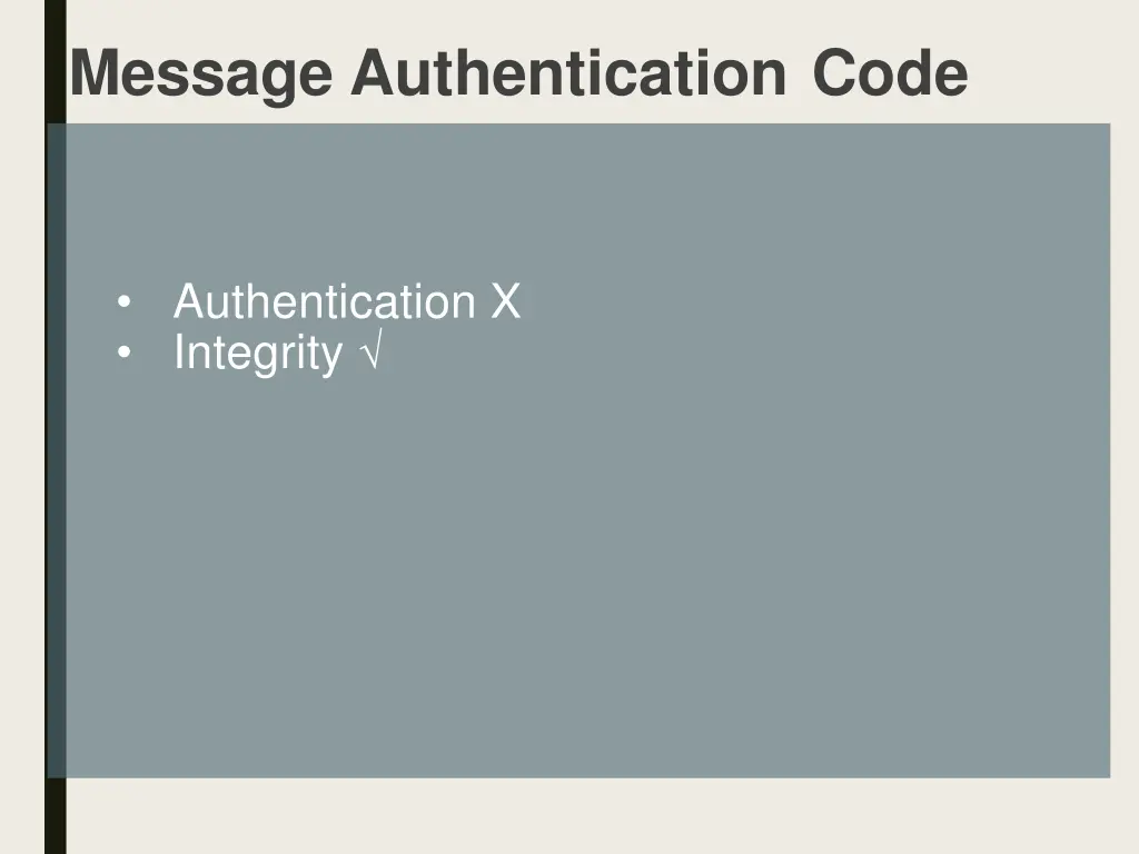 message authentication code 1