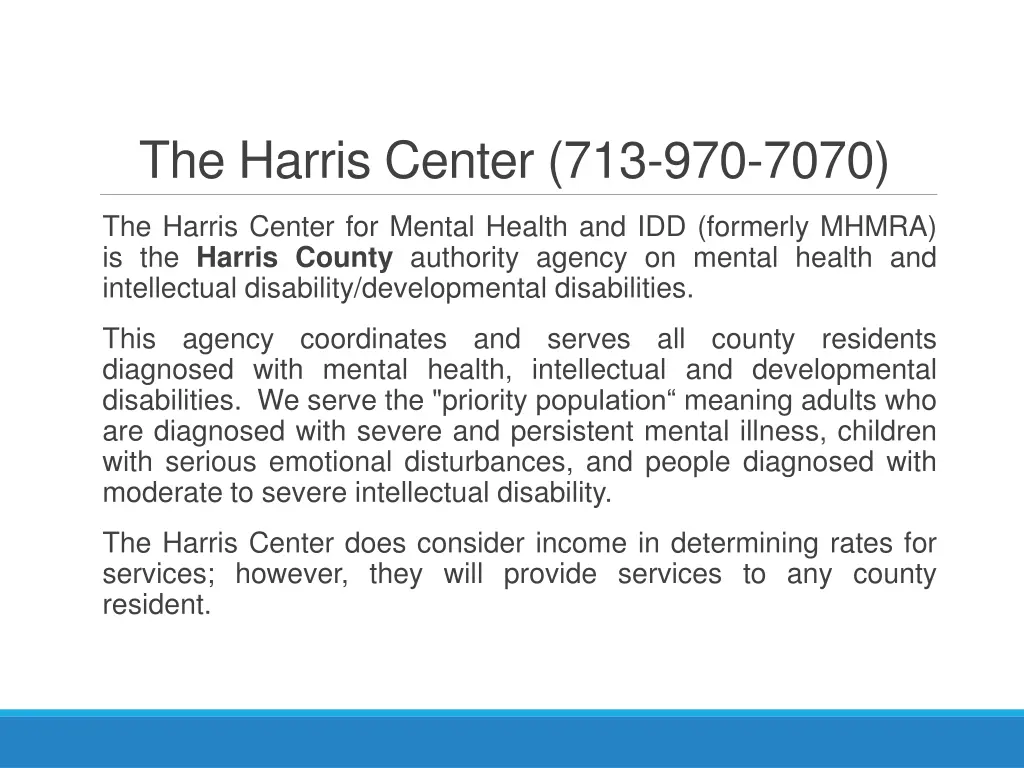 the harris center 713 970 7070