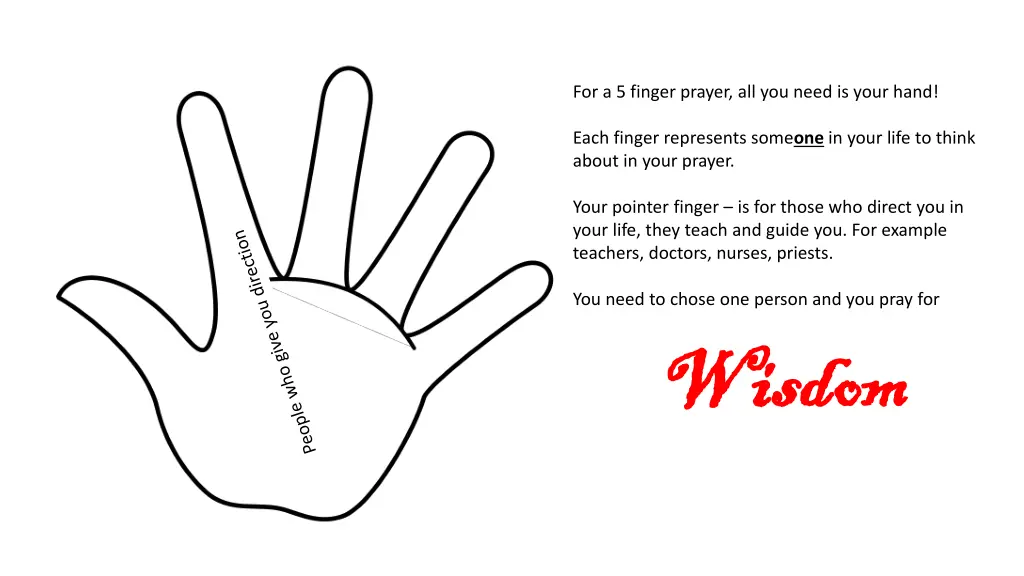 for a 5 finger prayer all you need is your hand 1