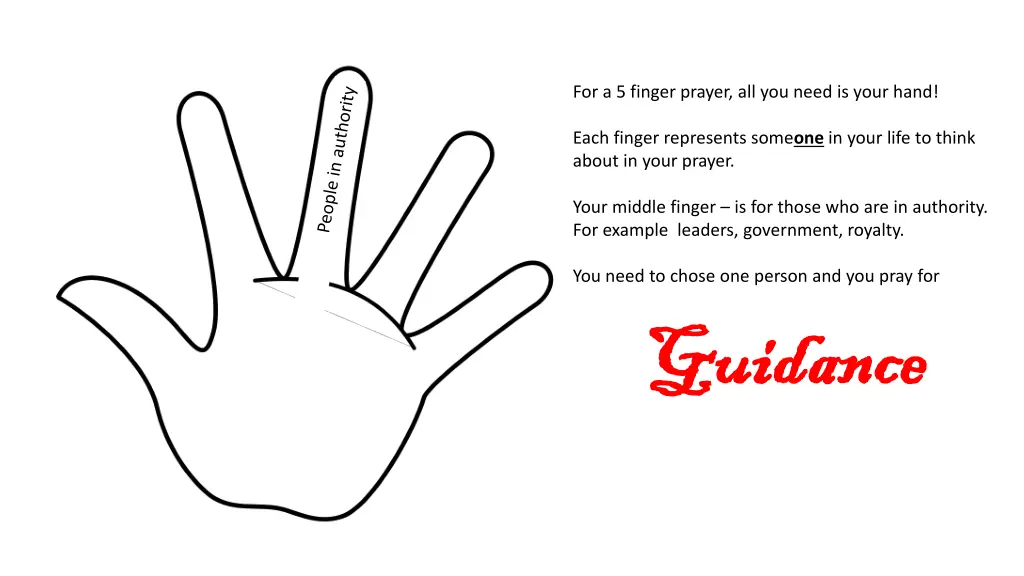 for a 5 finger prayer all you need is your hand 2