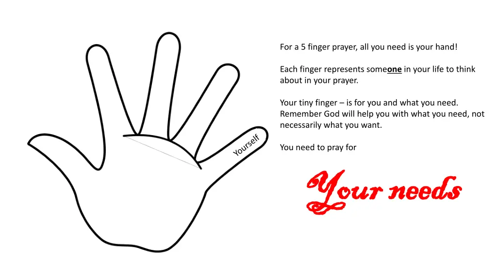 for a 5 finger prayer all you need is your hand 4