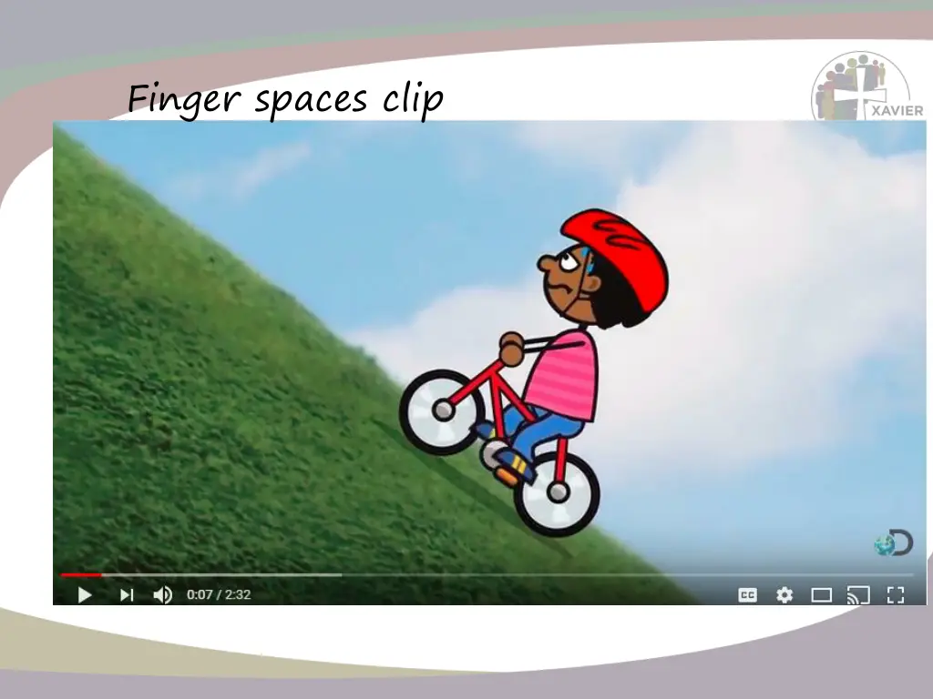 finger spaces clip