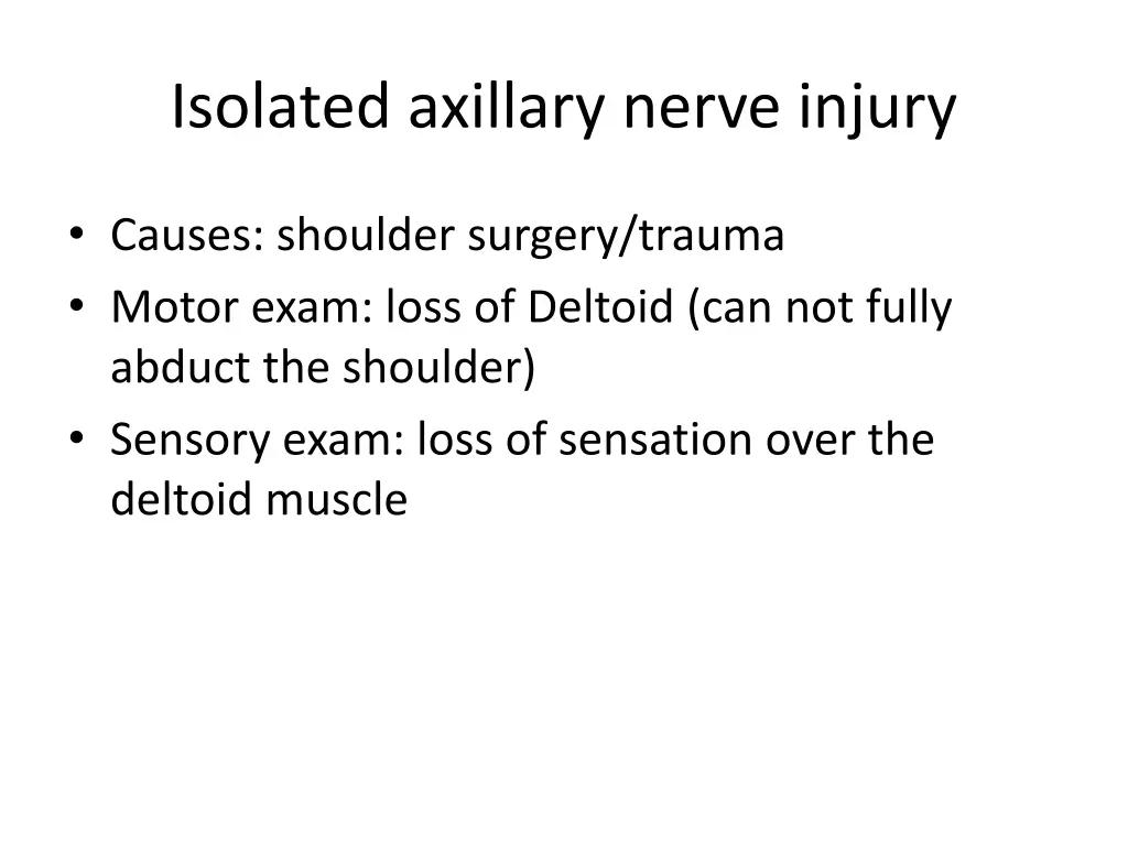 isolated axillary nerve injury