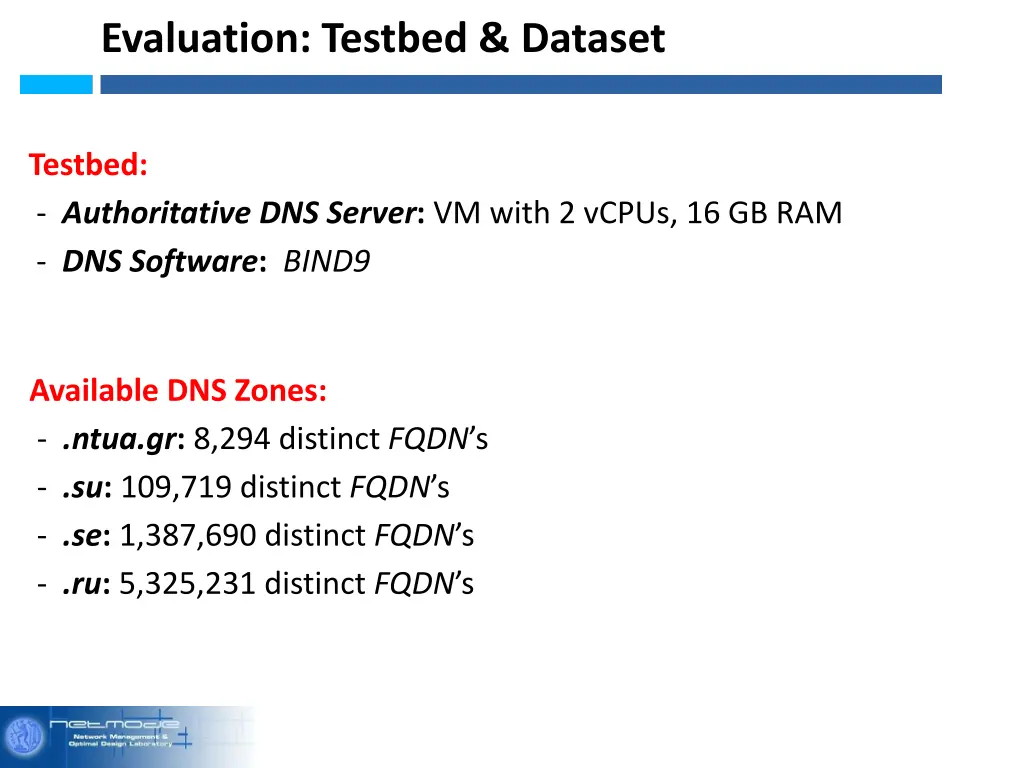 evaluation testbed dataset