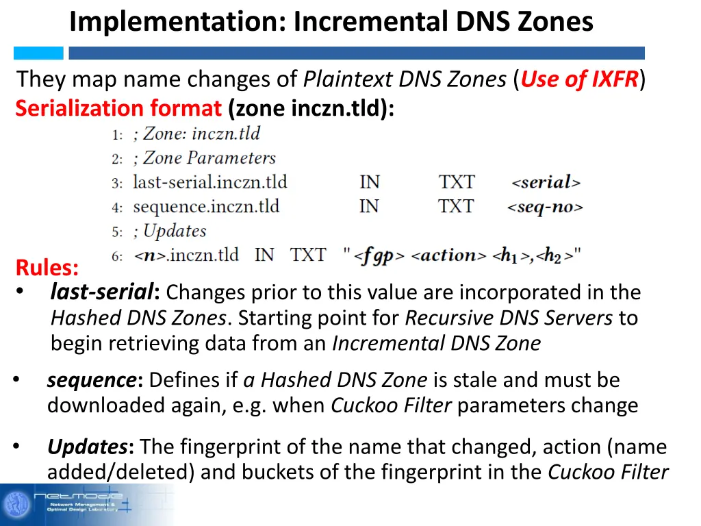 implementation incremental dns zones