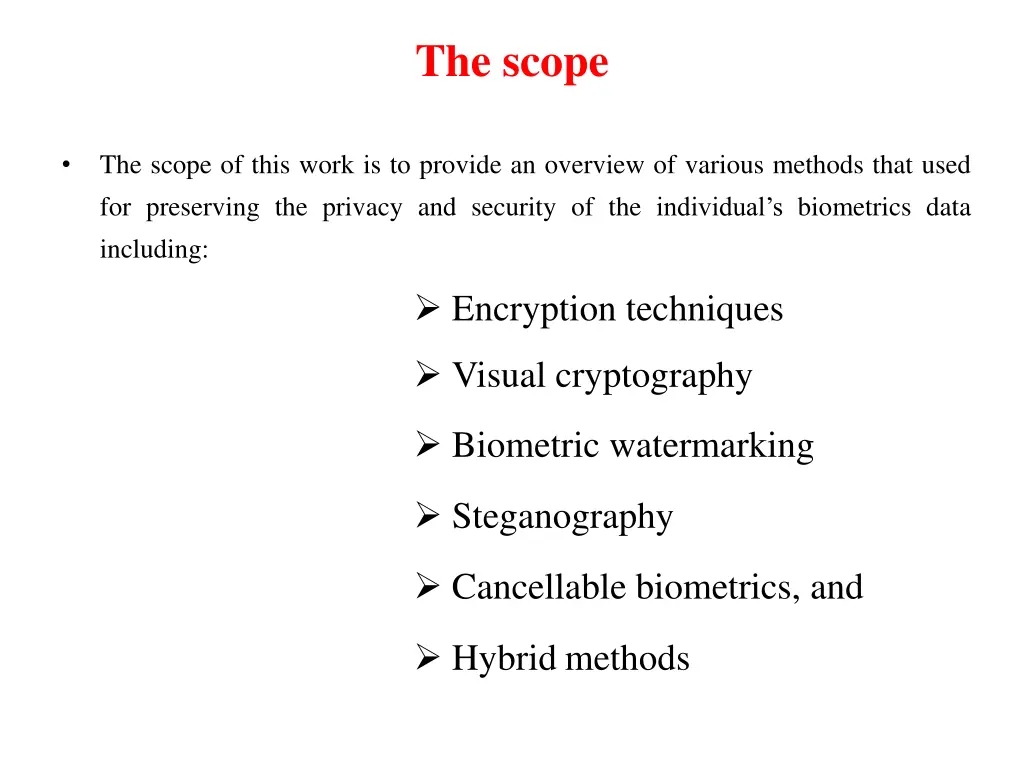 the scope