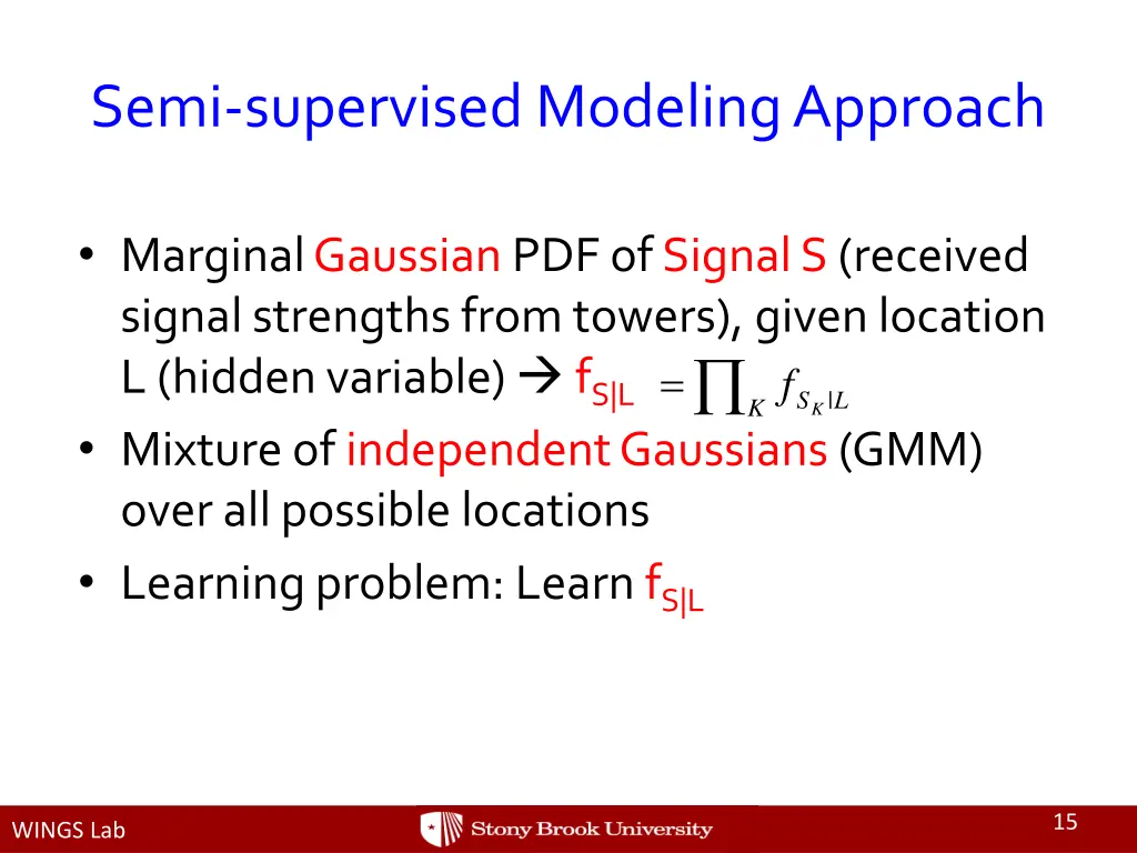 semi supervised modeling approach