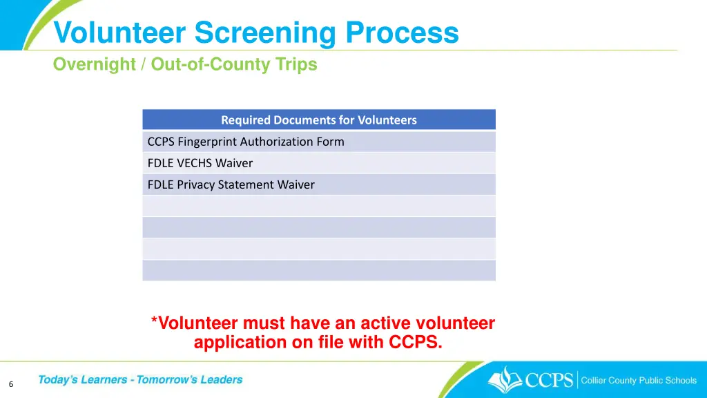 volunteer screening process 4