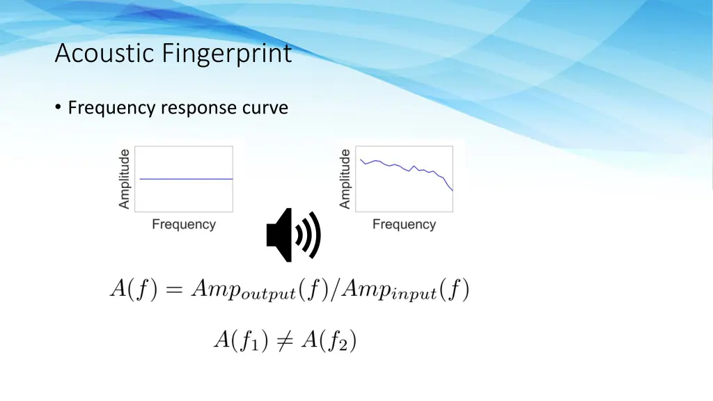 acoustic fingerprint