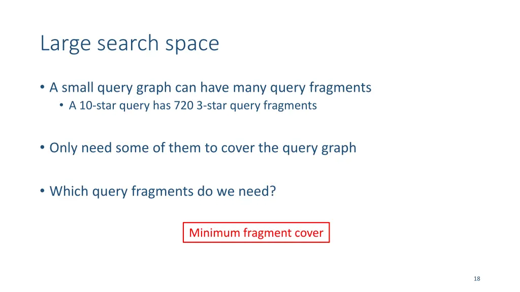 large search space