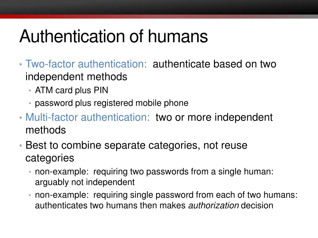 authentication of humans 1