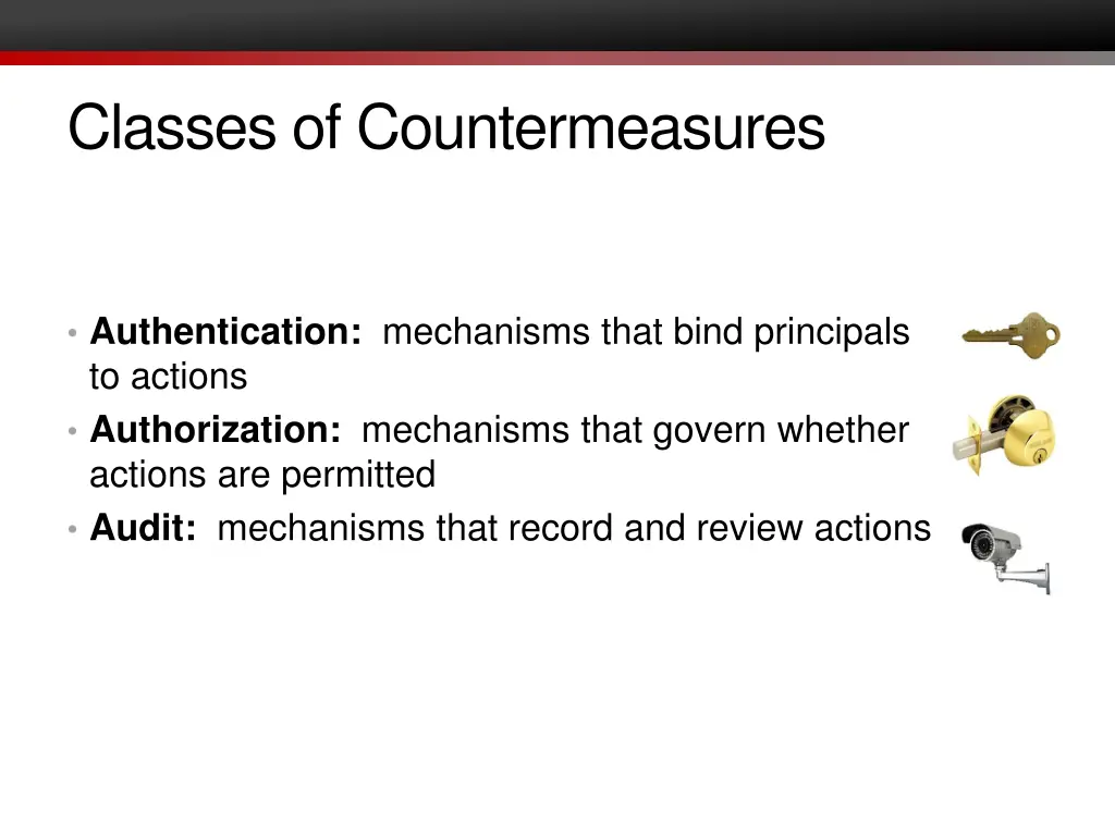 classes of countermeasures