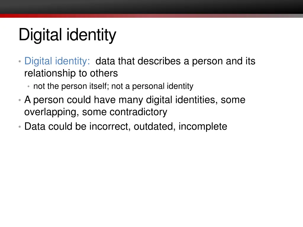 digital identity