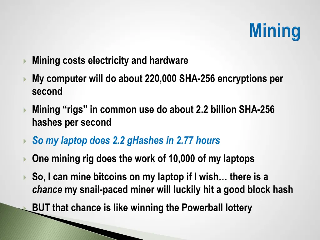 mining costs electricity and hardware