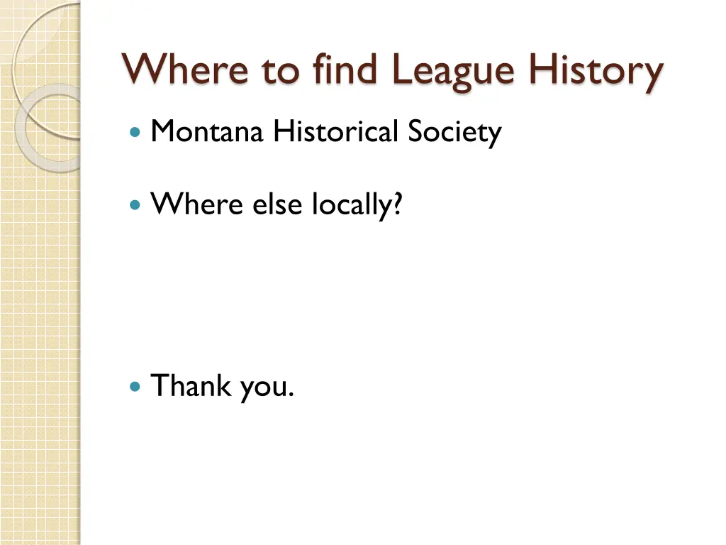 where to find league history