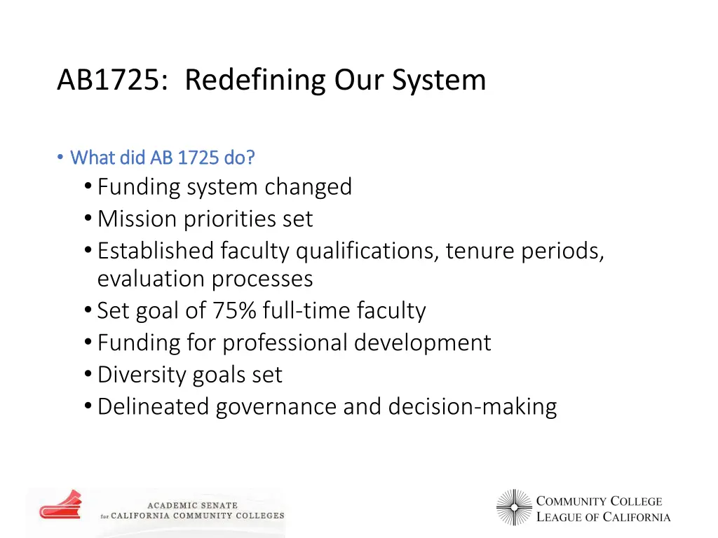 ab1725 redefining our system