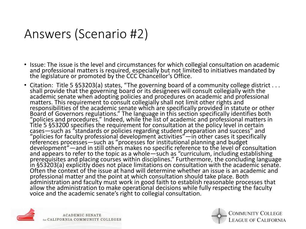 answers scenario 2