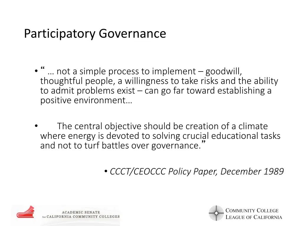 participatory governance