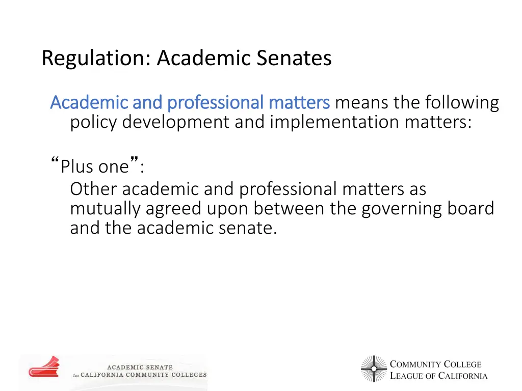 regulation academic senates 4